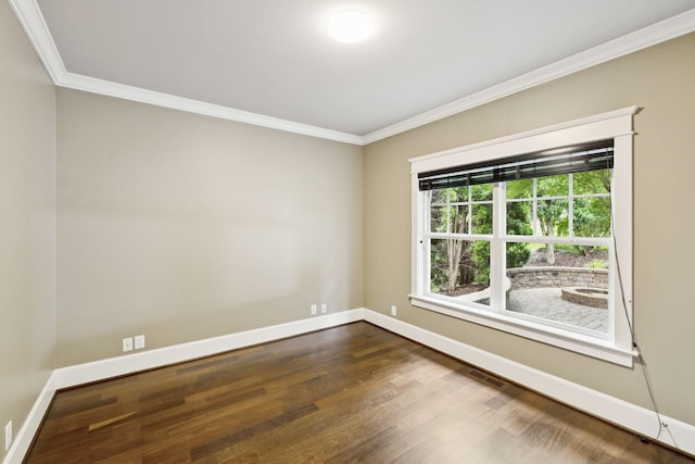 286 Keswick Grove Ln, Franklin, TN 37067 - unfurnished room featuring ornamental molding, baseboards, and dark wood-style floors