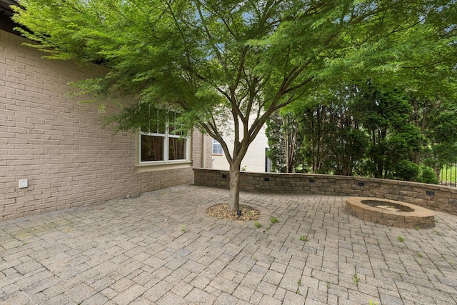 286 Keswick Grove Ln, Franklin, TN 37067 - view of patio featuring an outdoor fire pit