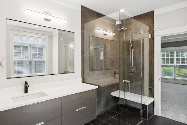 286 Keswick Grove Ln, Franklin, TN 37067 - bathroom with vanity and a stall shower