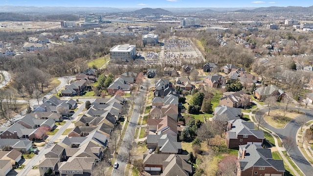 286 Keswick Grove Ln, Franklin, TN 37067 - aerial overview of property's location with nearby suburban area
