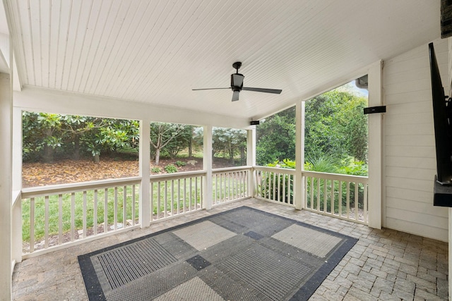 286 Keswick Grove Ln, Franklin, TN 37067 - porch with a ceiling fan