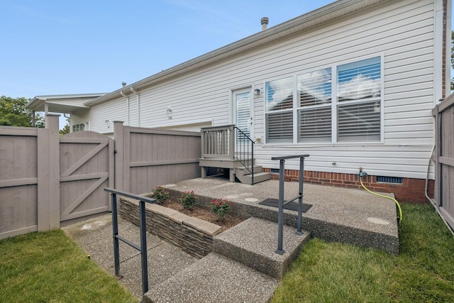 1906 Montgomery Way, Franklin, TN 37067 - rear view of property with a gate and crawl space