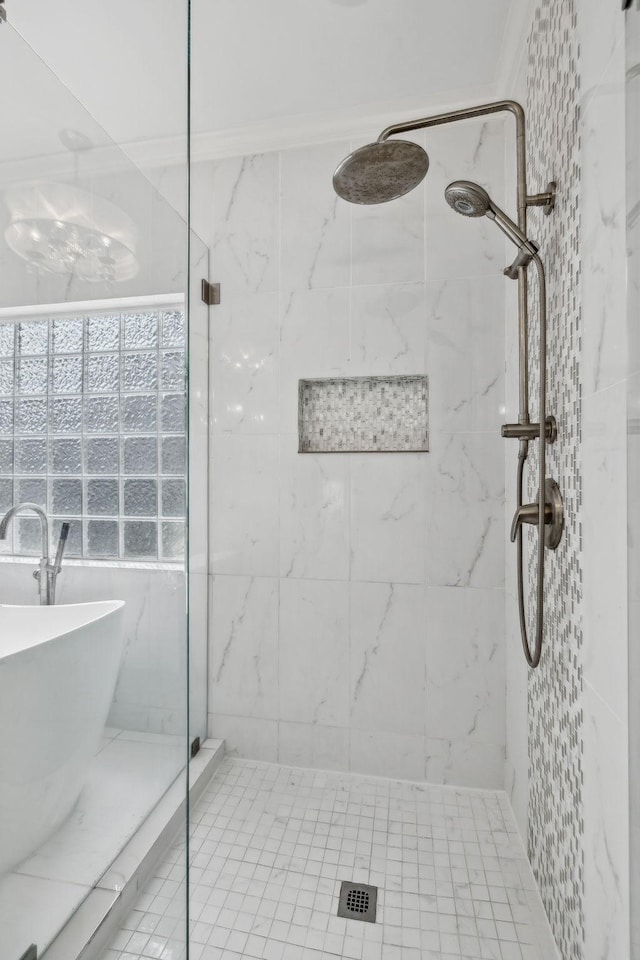 205 Well Spring Ct, Brentwood, TN 37027 - bathroom featuring a shower stall and a soaking tub