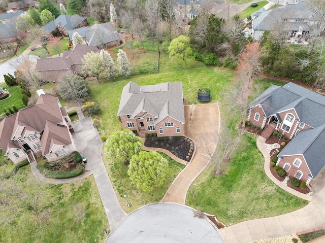 205 Well Spring Ct, Brentwood, TN 37027 - aerial view of property and surrounding area featuring nearby suburban area