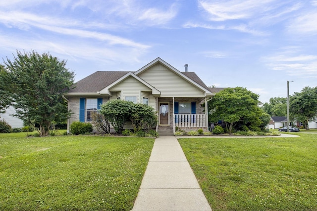 2321 Riverway Dr, Old Hickory, TN 37138 - bungalow with a porch, a front lawn, and brick siding