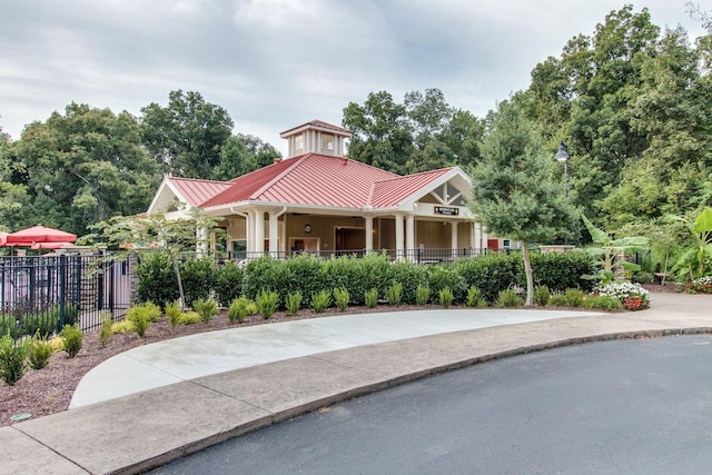 602 Pemberton Ct, Mount Juliet, TN 37122 - view of front of property featuring a standing seam roof, metal roof, and a porch