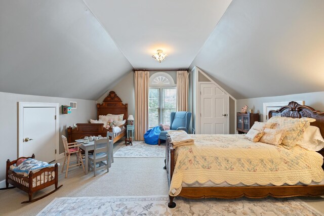 500 Forrest Park Cir, Franklin, TN 37064 - carpeted bedroom with lofted ceiling