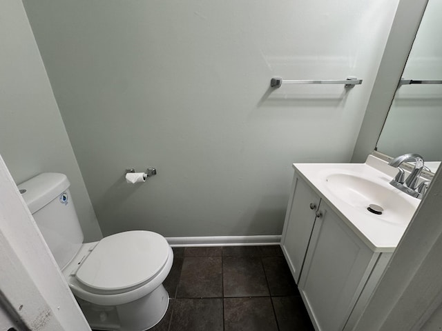 3424 Donna Kay Dr, Nashville, TN 37211 - bathroom with vanity, toilet, tile patterned floors, and baseboards