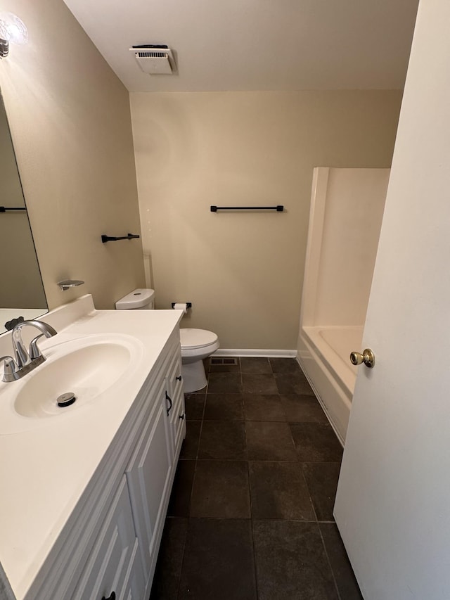 3424 Donna Kay Dr, Nashville, TN 37211 - full bathroom featuring vanity, toilet, baseboards, and tile patterned floors
