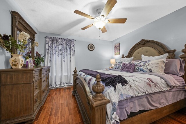 114 Silver Leaf Cir, Dickson, TN 37055 - bedroom featuring wood finished floors and ceiling fan
