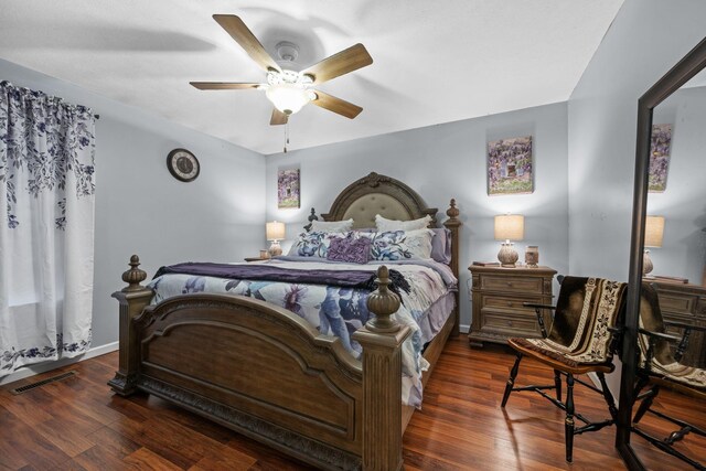 114 Silver Leaf Cir, Dickson, TN 37055 - bedroom featuring wood finished floors and ceiling fan