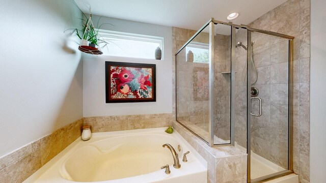 2809 Kaye Dr, Thompsons Station, TN 37179 - full bath with a bath and a stall shower