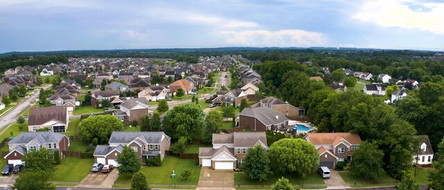 2809 Kaye Dr, Thompsons Station, TN 37179 - aerial perspective of suburban area