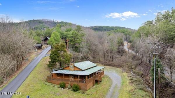1999 E Mountain View Way, Sevierville, TN 37862 - view from above of property featuring a heavily wooded area
