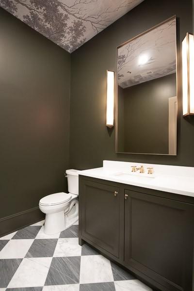 1302B Pillow St, Nashville, TN 37203 - half bathroom with toilet, vanity, and baseboards