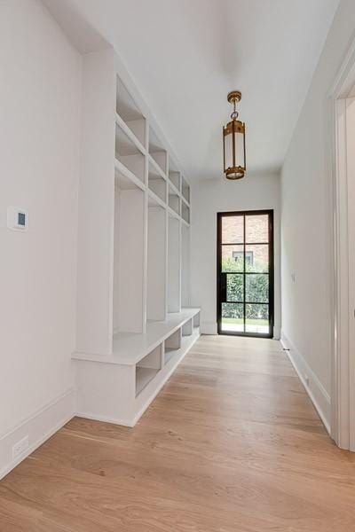 1302B Pillow St, Nashville, TN 37203 - mudroom with light wood-type flooring and baseboards