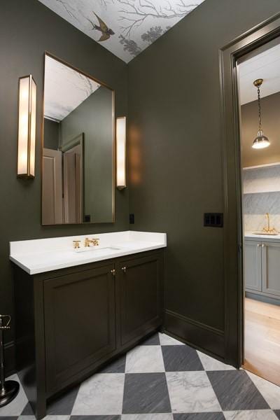 1302B Pillow St, Nashville, TN 37203 - bathroom featuring vanity and tile patterned floors