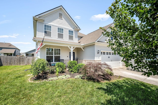 312 Whisper Wood Way, Lebanon, TN 37087 - view of front facade featuring covered porch, an attached garage, and driveway