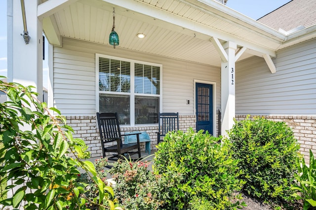 312 Whisper Wood Way, Lebanon, TN 37087 - property entrance with brick siding and covered porch