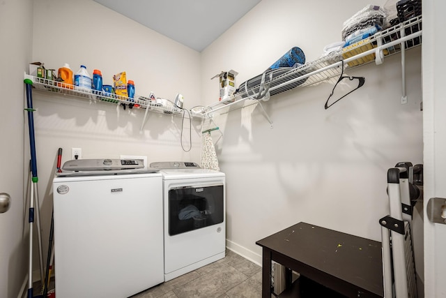 312 Whisper Wood Way, Lebanon, TN 37087 - laundry room featuring separate washer and dryer and baseboards