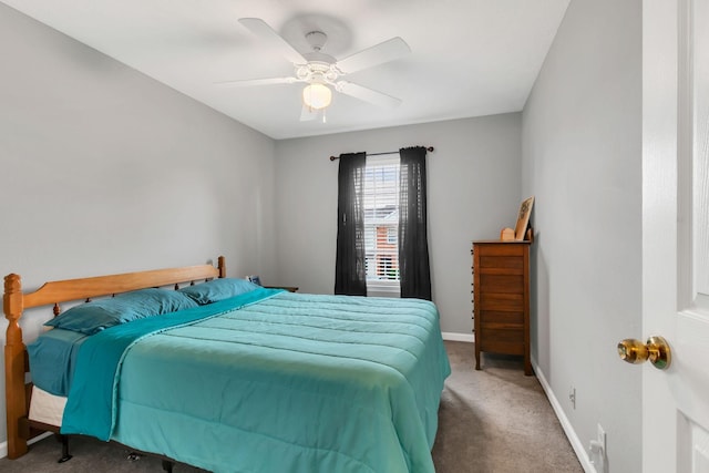 243 Shoshone Pl, Murfreesboro, TN 37128 - carpeted bedroom with baseboards and a ceiling fan