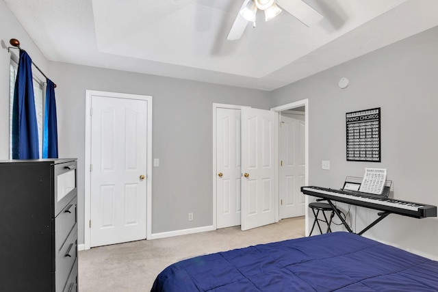 243 Shoshone Pl, Murfreesboro, TN 37128 - bedroom featuring light colored carpet and a ceiling fan