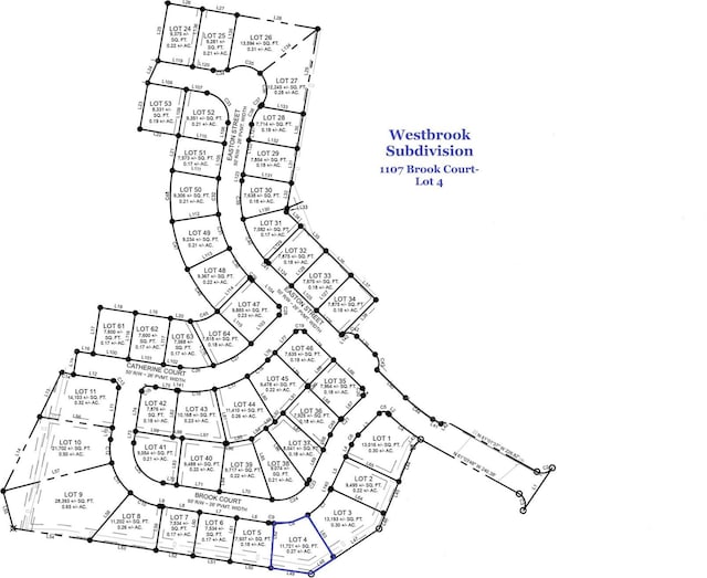 1107 Brook Ct, Franklin, KY 42134 - map of parcels