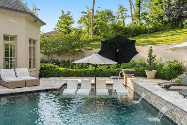 1024 Vaughn Crest Dr, Franklin, TN 37069 - outdoor pool featuring a patio area