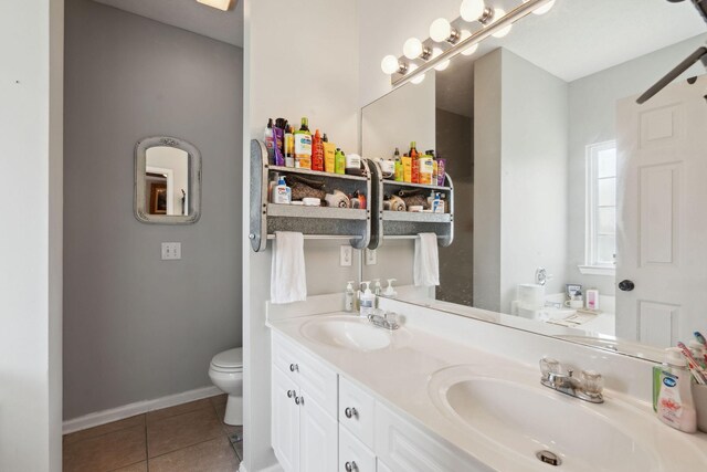 2104 Loudenslager Dr, Thompsons Station, TN 37179 - full bath featuring tile patterned flooring and double vanity