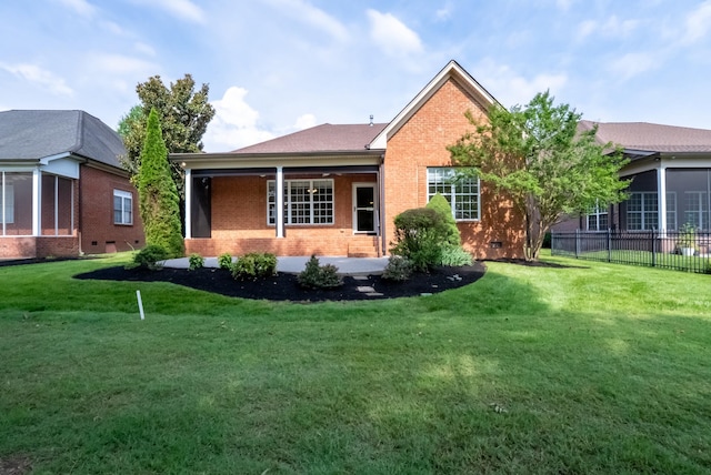 1159 Fairvue Village Ln, Gallatin, TN 37066 - rear view of house with brick siding