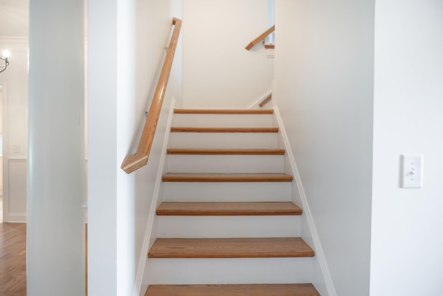 1159 Fairvue Village Ln, Gallatin, TN 37066 - stairway with wood finished floors