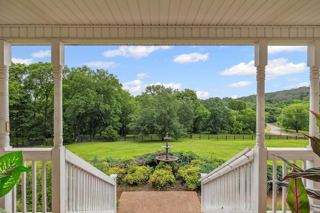6873 Giles Hill Rd, College Grove, TN 37046 - view of yard with a forest view and a view of countryside