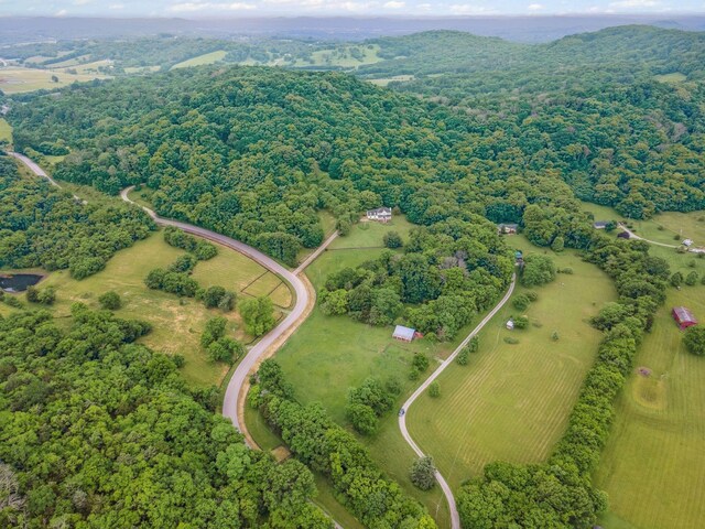 6873 Giles Hill Rd, College Grove, TN 37046 - view of property location featuring a heavily wooded area
