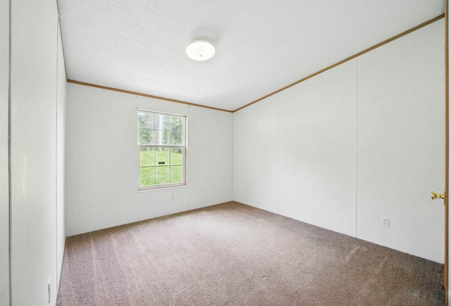 947 Buck Branch Rd, Charlotte, TN 37036 - carpeted spare room featuring crown molding and a textured ceiling
