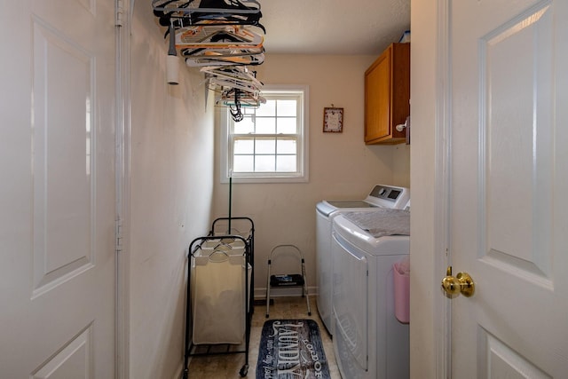 674 Superior Ln, Clarksville, TN 37043 - washroom with cabinet space and separate washer and dryer