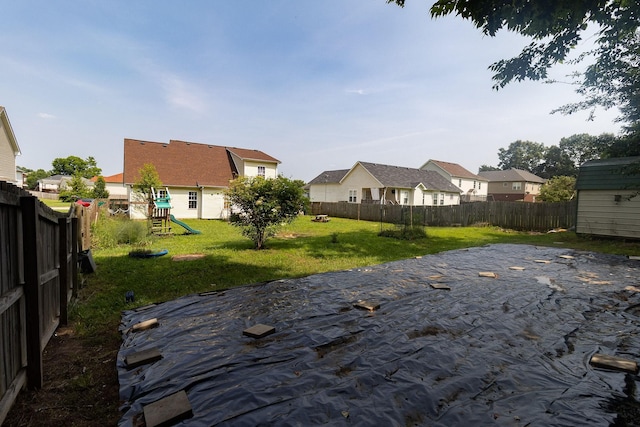 674 Superior Ln, Clarksville, TN 37043 - fenced backyard with a playground and a residential view
