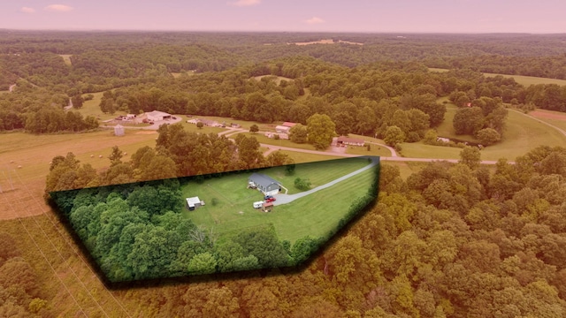2237 Cold Springs Rd, Lafayette, TN 37083 - aerial view of a heavily wooded area