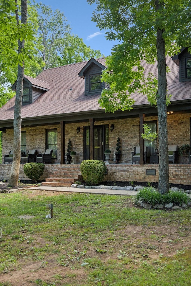 1150 Deer Run Rd, Murfreesboro, TN 37128 - view of front of home with brick siding and roof with shingles
