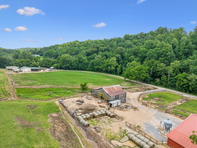 8663 Dog Creek Rd, Primm Springs, TN 38476 - aerial view of sparsely populated area featuring a heavily wooded area