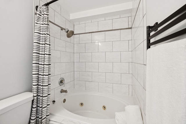 3453 Parkwood Ct, Hermitage, TN 37076 - full bathroom with a combined bath / shower with jetted tub and toilet