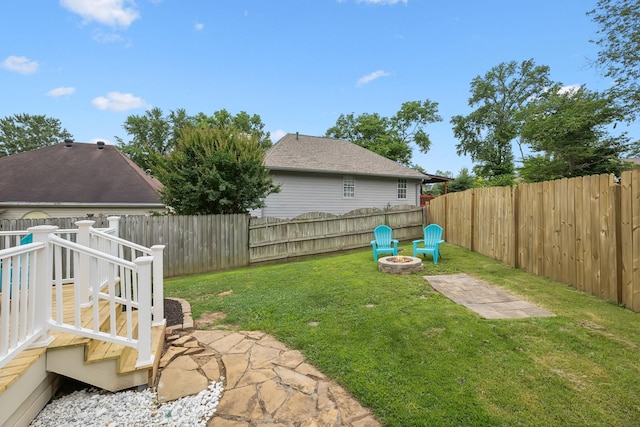 3453 Parkwood Ct, Hermitage, TN 37076 - view of yard with a fire pit