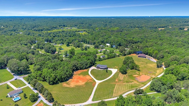 152 Camaro Dr, Chapmansboro, TN 37035 - bird's eye view of a heavily wooded area