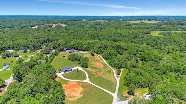 152 Camaro Dr, Chapmansboro, TN 37035 - bird's eye view of a heavily wooded area