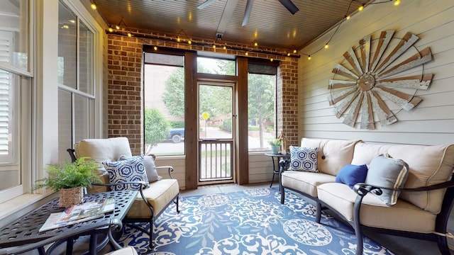 20 Daniels Dr, Franklin, TN 37064 - sunroom with ceiling fan