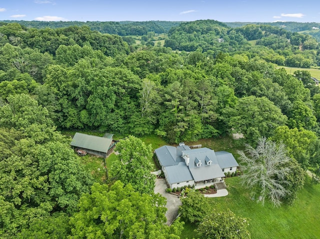 3348 Sweeney Hollow Rd, Franklin, TN 37064 - view from above of property with a forest