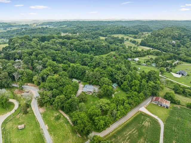 3348 Sweeney Hollow Rd, Franklin, TN 37064 - aerial overview of property's location with a heavily wooded area