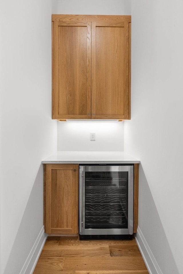2915 Compton Rd, Nashville, TN 37215 - detailed view of wine cooler, wood finished floors, and baseboards