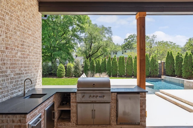 2915 Compton Rd, Nashville, TN 37215 - view of patio / terrace with a sink
