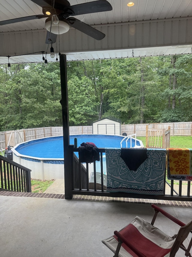 31 Chickory Ln, Monteagle, TN 37356 - view of pool with ceiling fan and a fenced backyard