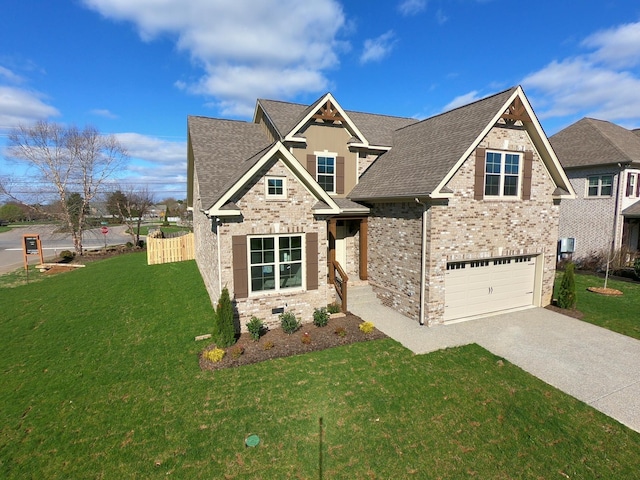 2001 Katach Ct, Spring Hill, TN 37174 - view of front facade with driveway, a shingled roof, and a garage